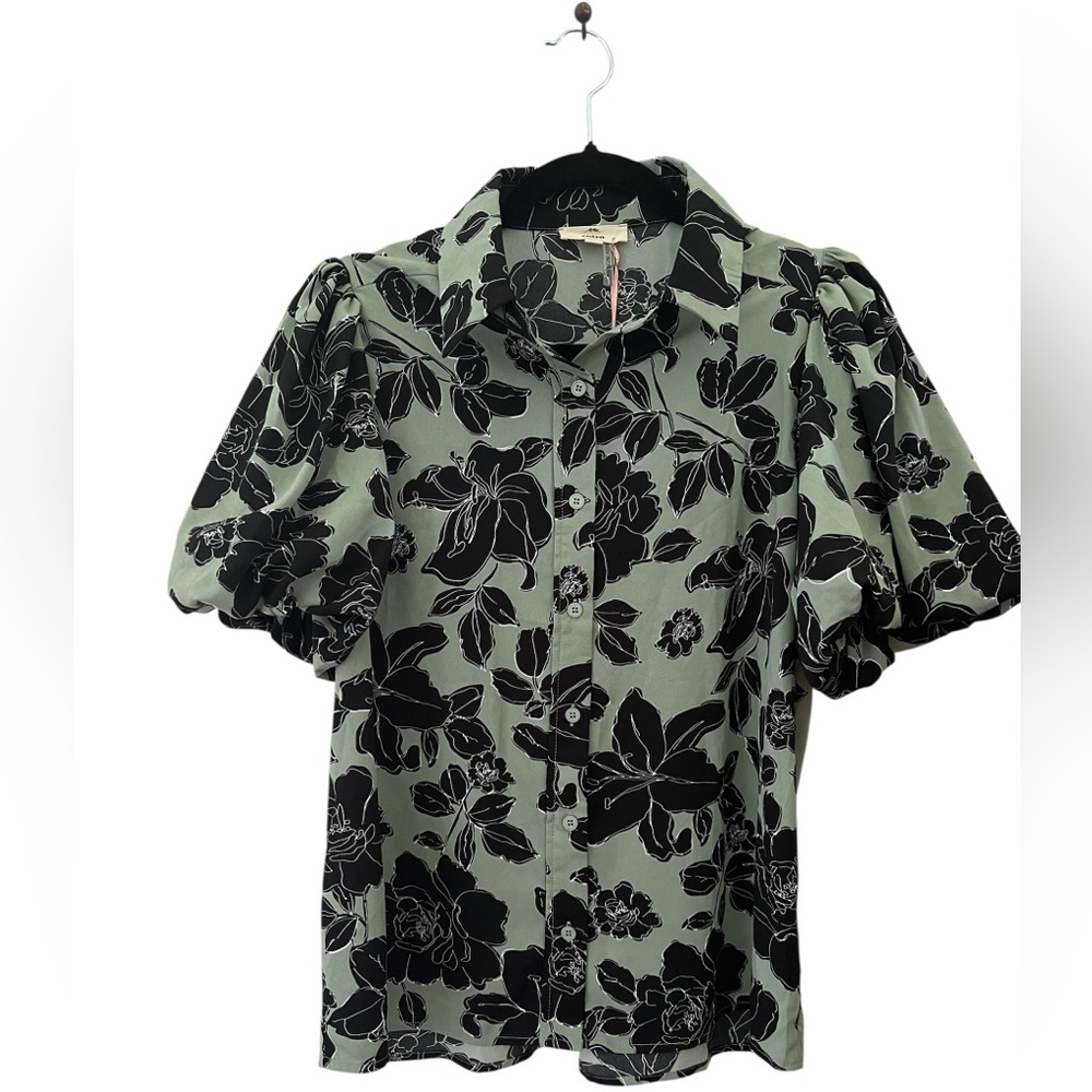 NWT Entro Button Down Blouse